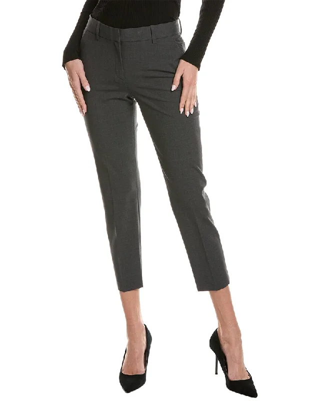 Chic And Comfortable Theory Treeca 2 Tailored Wool-Blend Pant