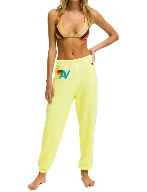 Women Fashion Women Sweatpants In Yellow