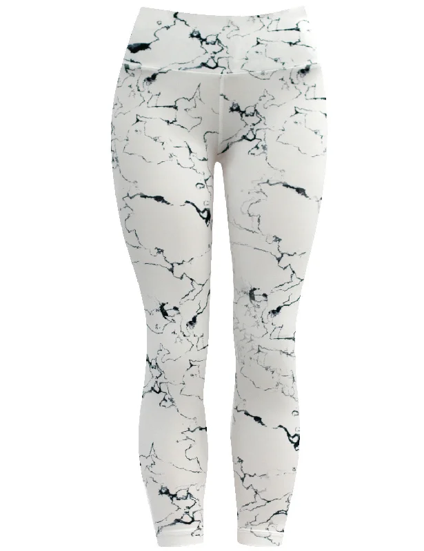 Women's Evening Attire 22" Printed Yoga Pants WHITETHUNDER