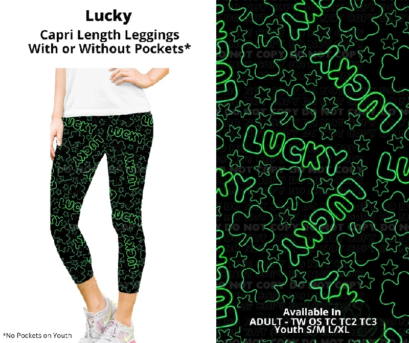 Women's Fashion Clothing Preorder! Closes 12/11. ETA Feb. Lucky Capri Leggings w/wo Pockets