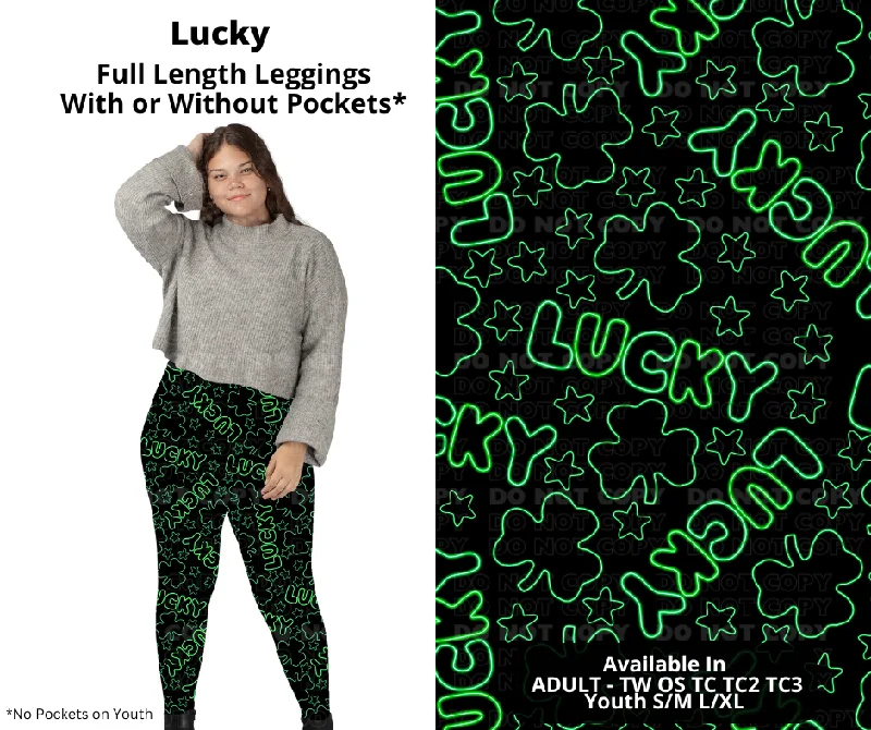 Unique Women's Fashion Pieces Preorder! Closes 12/11. ETA Feb. Lucky Full Length Leggings w/wo Pockets