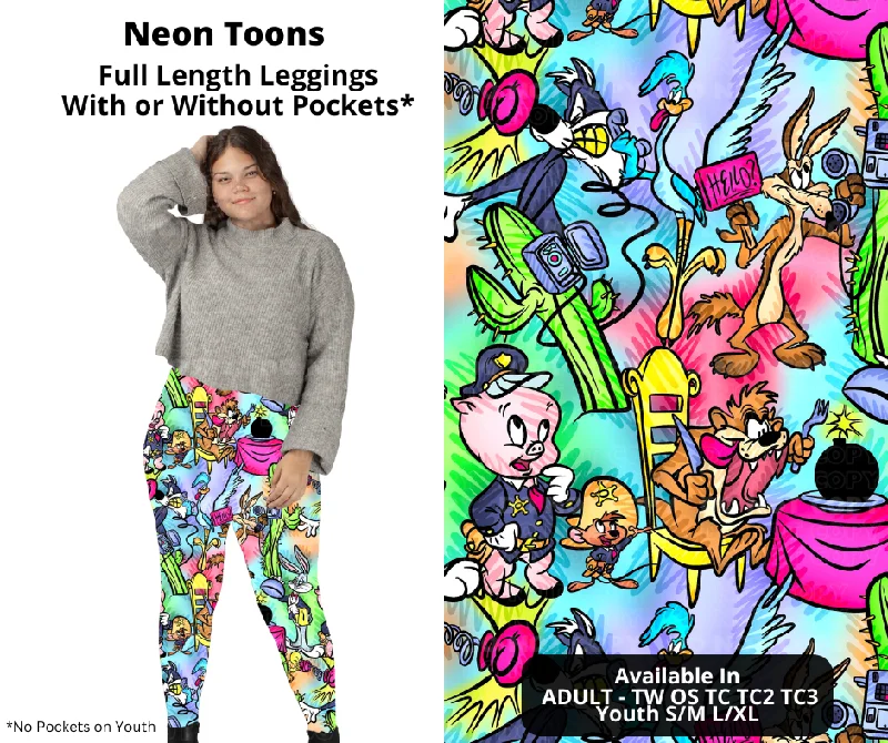 Women's Functional Outdoor Garments Preorder! Closes 12/2. ETA Feb. Neon Toons Full Length Leggings w/wo Pockets